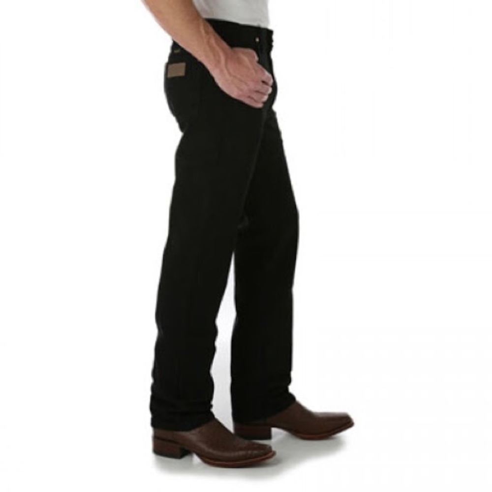 Wrangler Black Denim Jeans (32x34) - Cowboy Cut